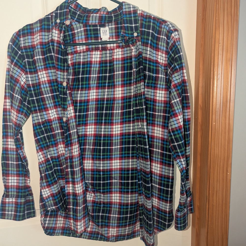 Sale! Bundle 4 items for $5 GAP Kids Multicolor Plaid Shirt
